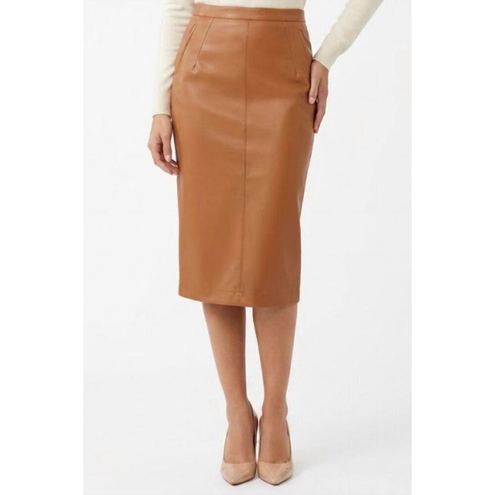 NEW N°21 tailored midi skirt in brown